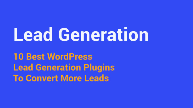 10 Best WordPress Lead Generation Plugins 1