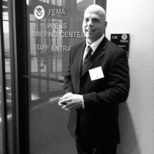 clint sanchez dressed up at fema headquarters