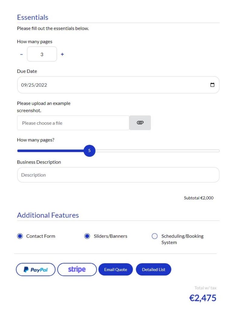 stylish cost calculator style 2