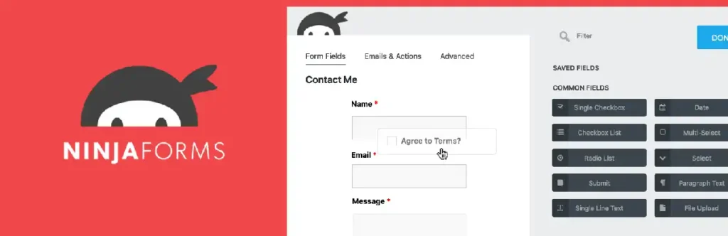 ninja forms banner
