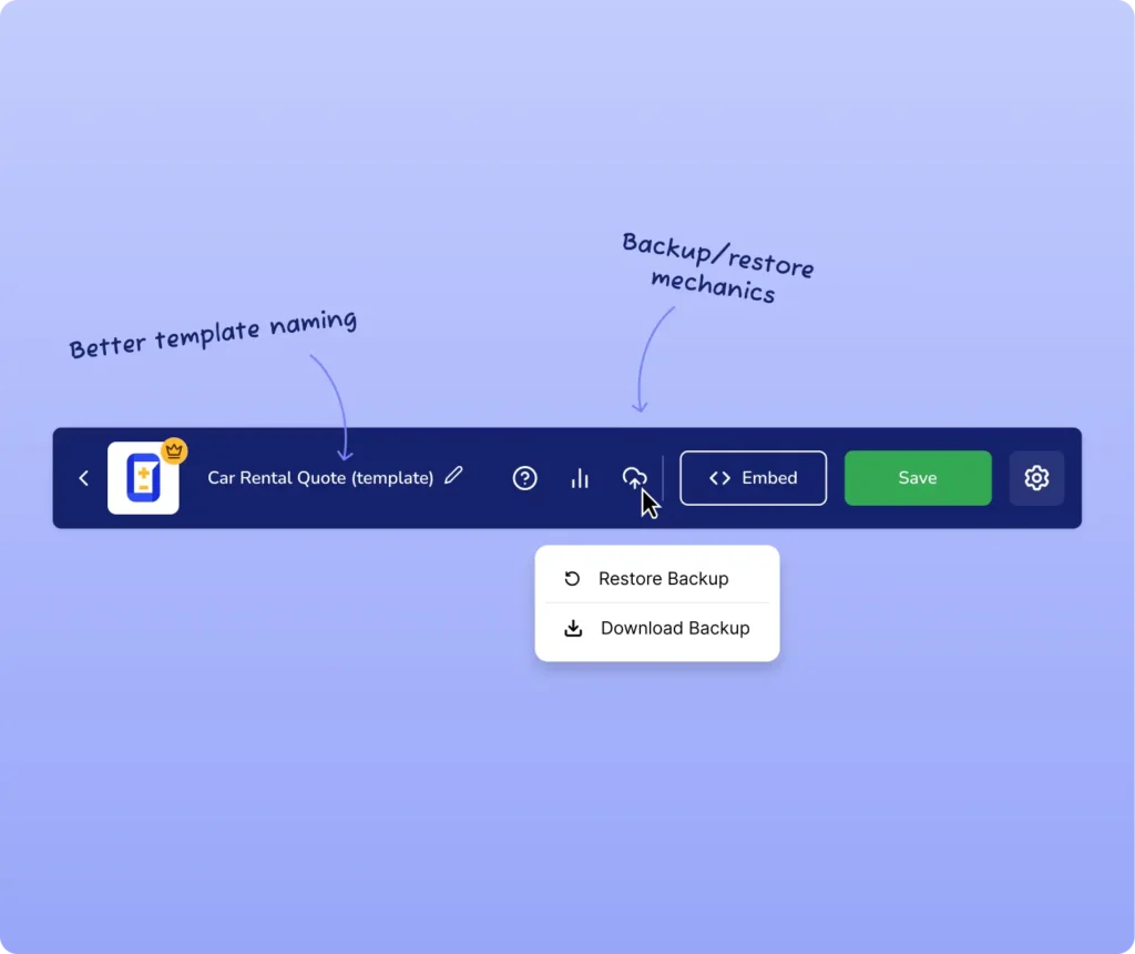 More Template Management Controls