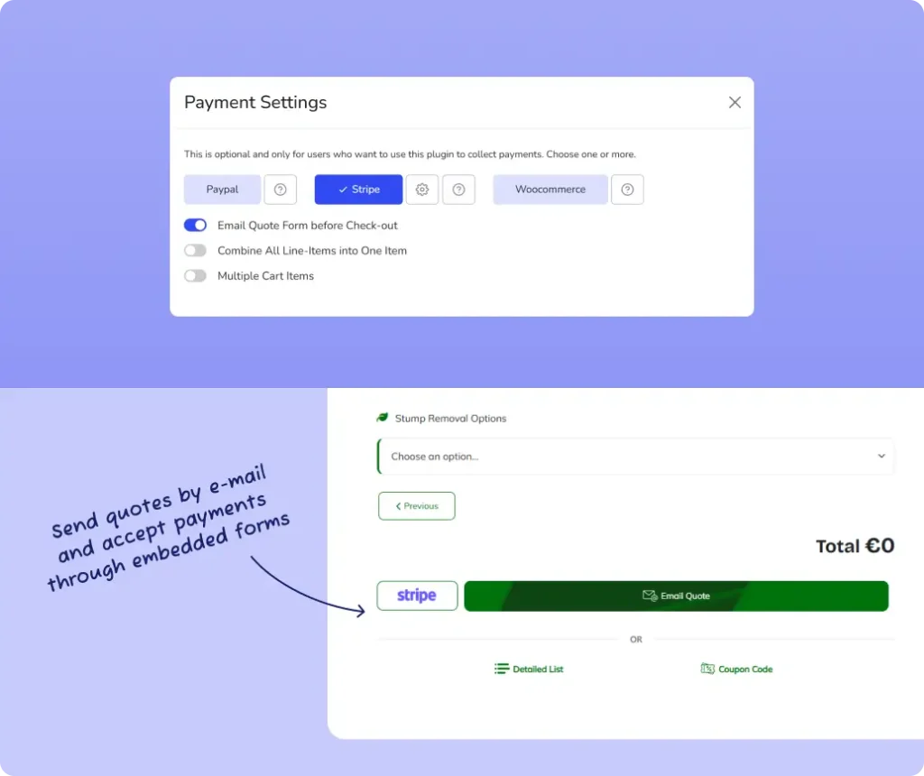 [BUG FIX] Embeded Quote Form Functionality