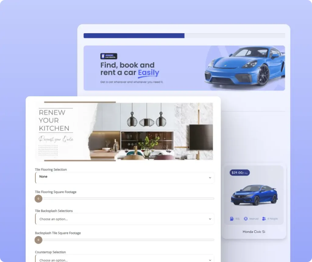 Template Image & Banner Display