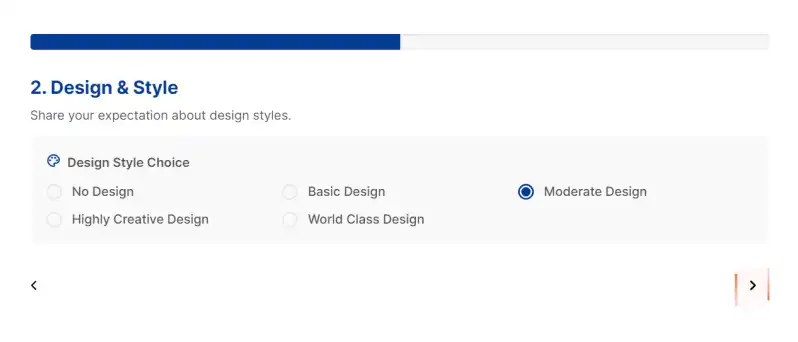 Space Between Buttons (Only arrows in the text)